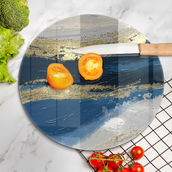 Chopping board Texture with gold