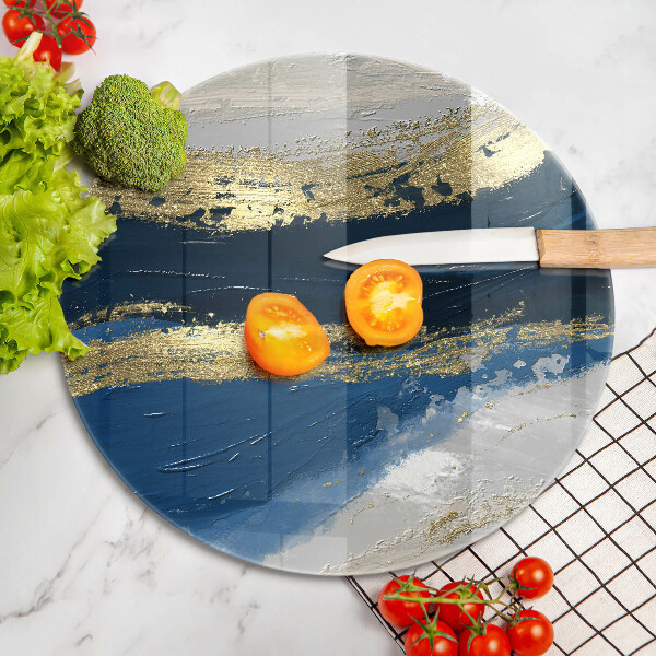 Chopping board Texture with gold
