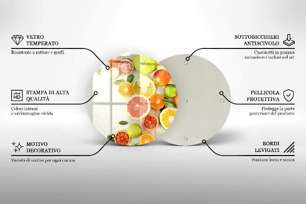 Chopping board Fruits citruses