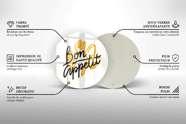 Chopping board The inscription Bon Appetit