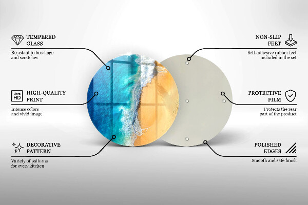 Chopping board Beach and sea