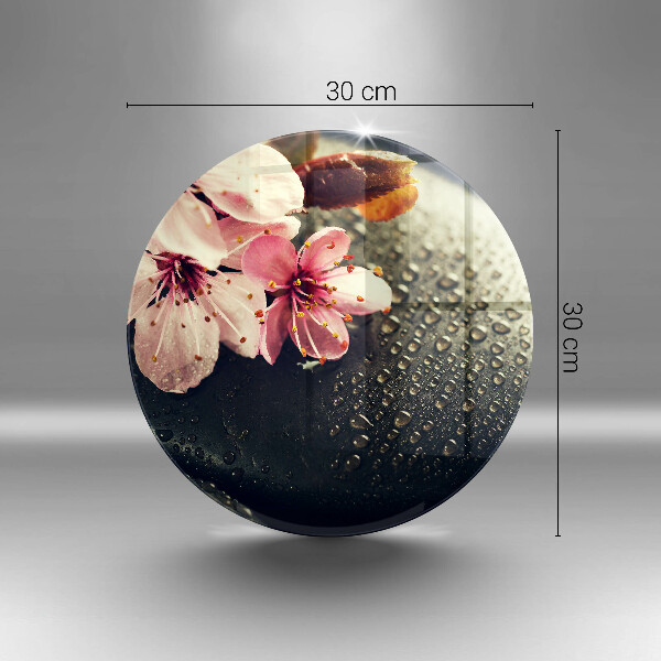 Chopping board Flowers stones zen