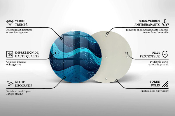 Chopping board Abstract waves