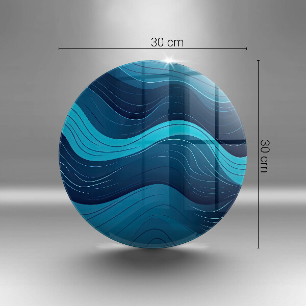 Chopping board Abstract waves