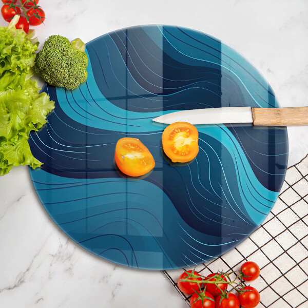 Chopping board Abstract waves