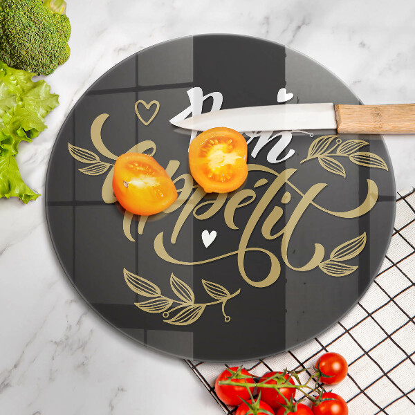 Chopping board The inscription Bon Appetit