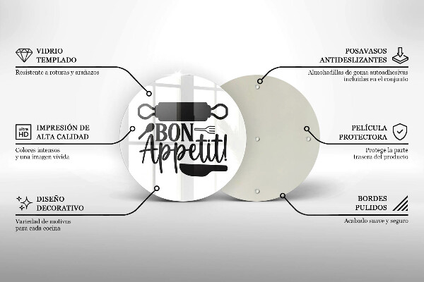 Chopping board The inscription Bon Appetit