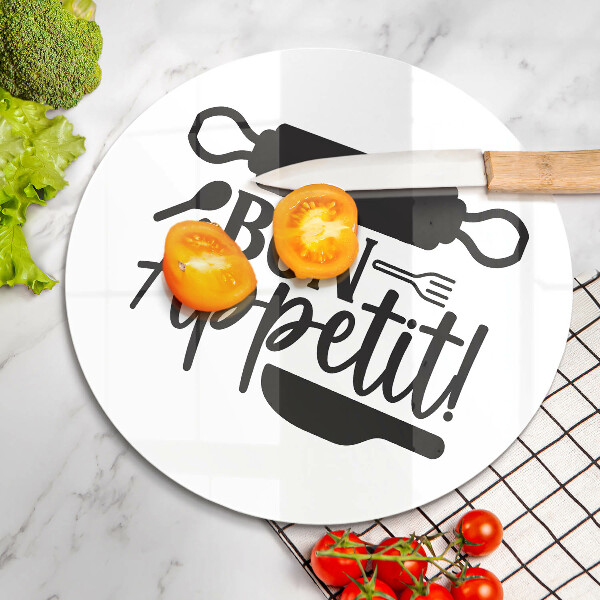 Chopping board The inscription Bon Appetit
