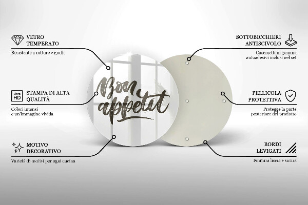 Chopping board The inscription Bon Appetit