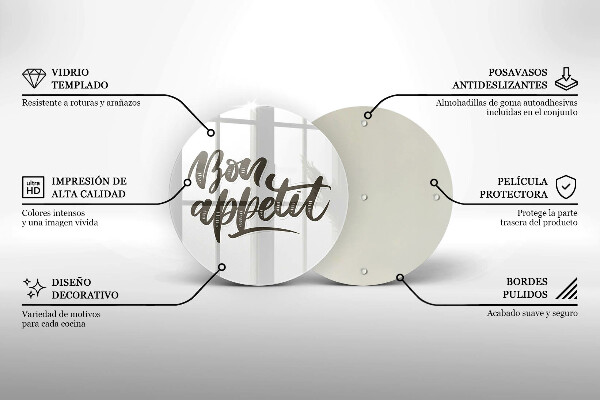 Chopping board The inscription Bon Appetit