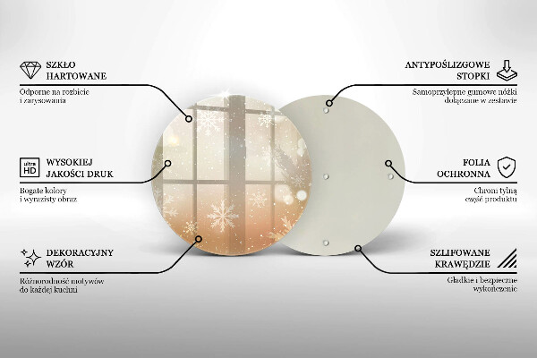 Chopping board Snowflakes