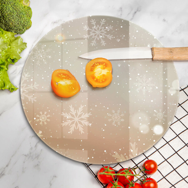 Chopping board Snowflakes