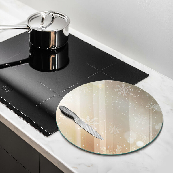 Chopping board Snowflakes