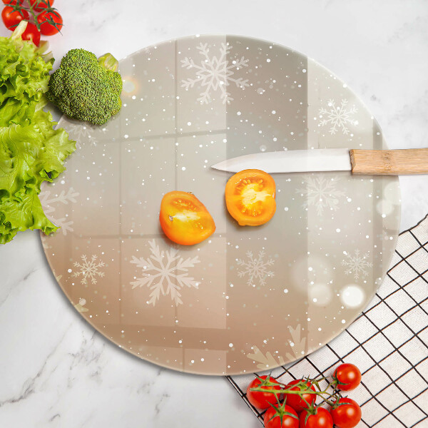 Chopping board Snowflakes