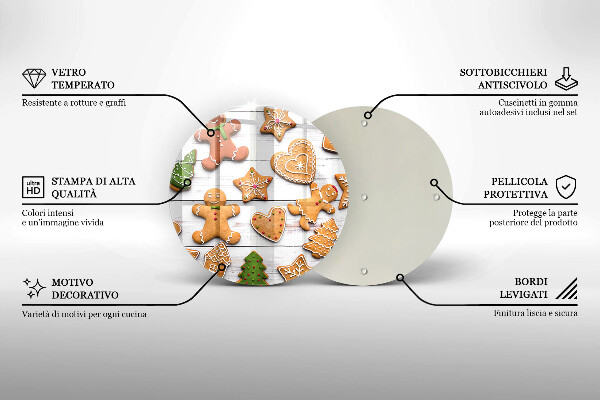 Chopping board Christmas gingerbread