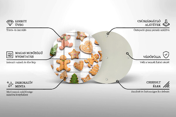 Chopping board Christmas gingerbread