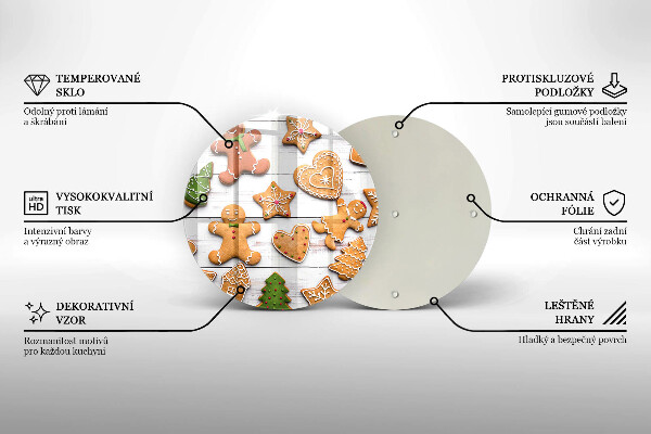 Chopping board Christmas gingerbread