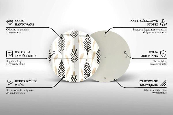 Chopping board Boho plants