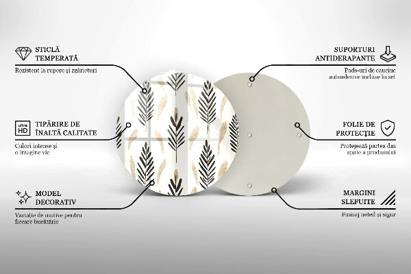 Chopping board Boho plants