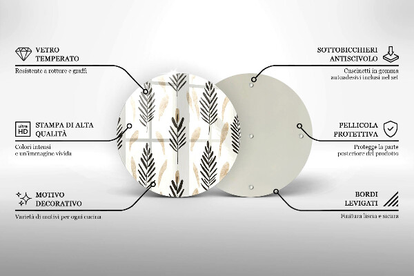 Chopping board Boho plants