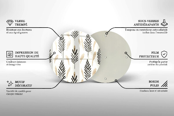 Chopping board Boho plants