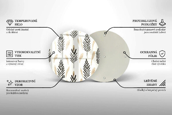 Chopping board Boho plants