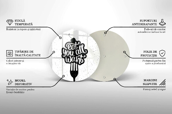 Chopping board The inscription Eat You All Want