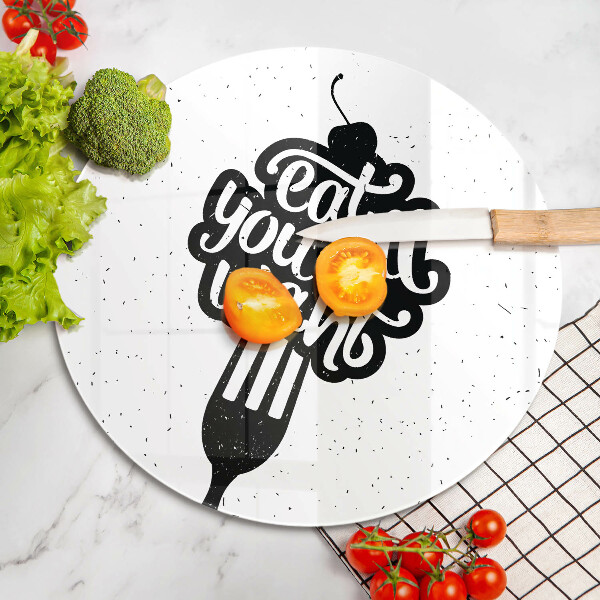 Chopping board The inscription Eat You All Want