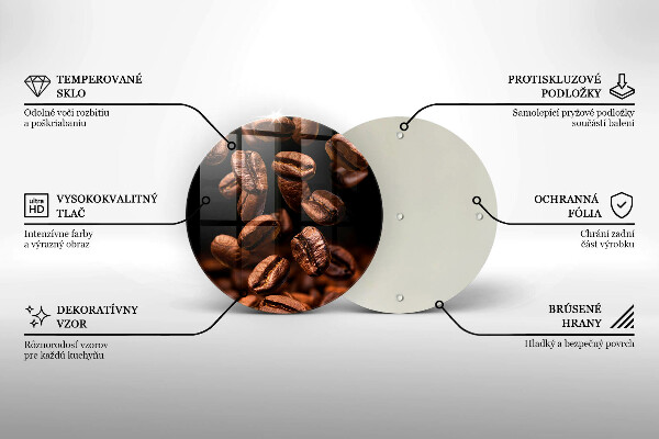 Chopping board Brown coffee beans