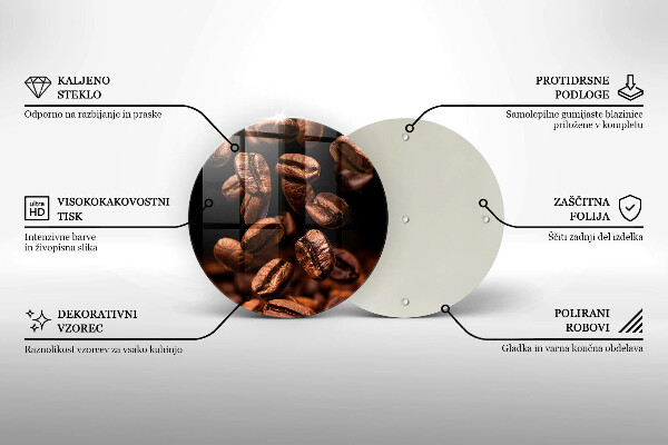 Chopping board Brown coffee beans