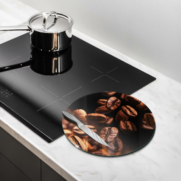 Chopping board Brown coffee beans