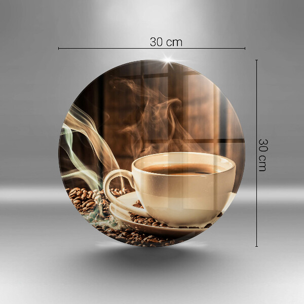 Chopping board Cup and coffee beans