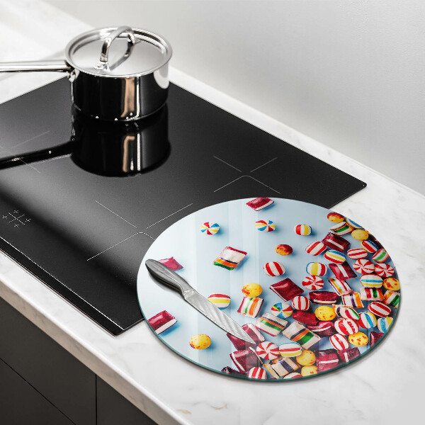 Chopping board Colorful candies