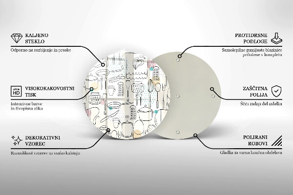 Chopping board glass Kitchen accessories
