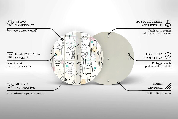 Chopping board glass Kitchen accessories