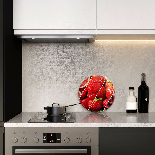 Chopping board glass Colorful fruit