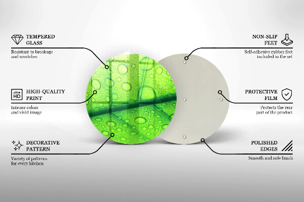 Chopping board glass Leaf closer