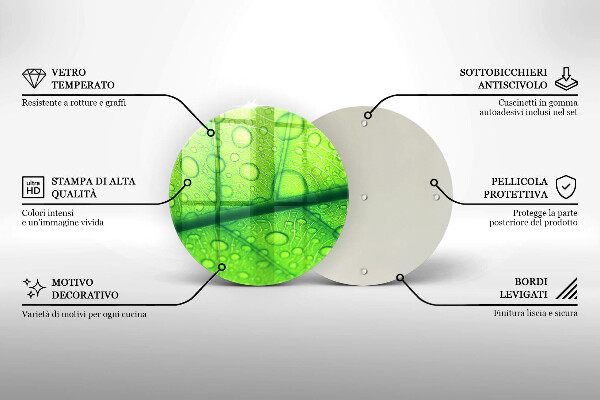 Chopping board glass Leaf closer