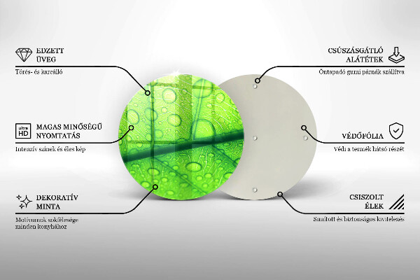 Chopping board glass Leaf closer