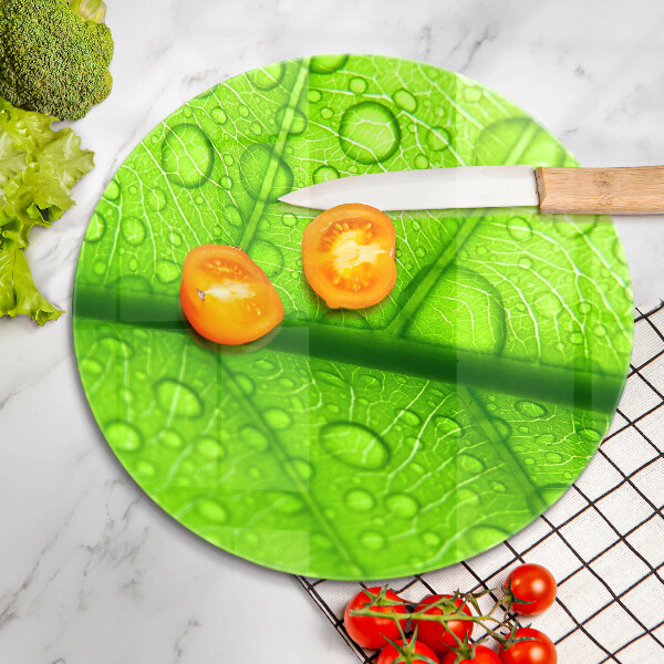 Chopping board glass Leaf closer