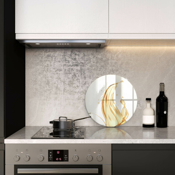 Chopping board glass Olive oil