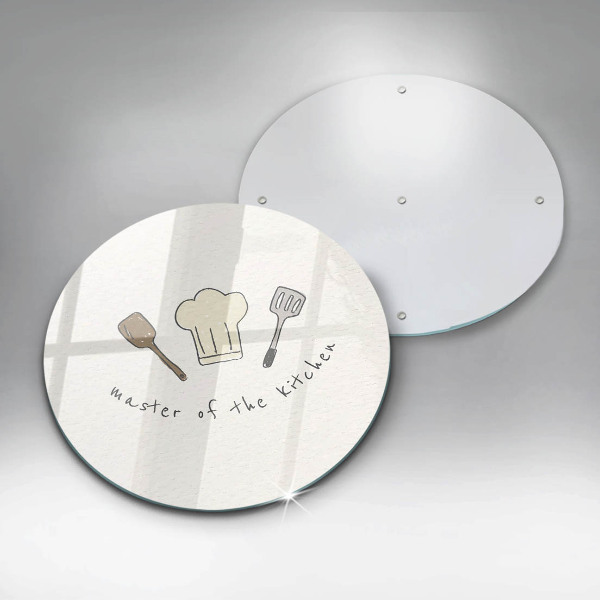 Chopping board glass Master of the Kitchen
