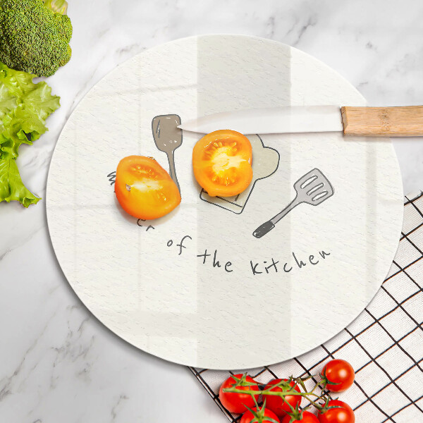 Chopping board glass Master of the Kitchen