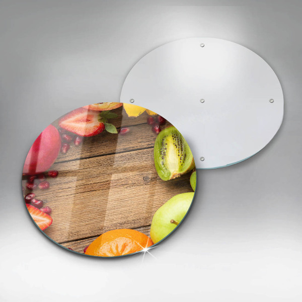 Chopping board glass Fresh fruit
