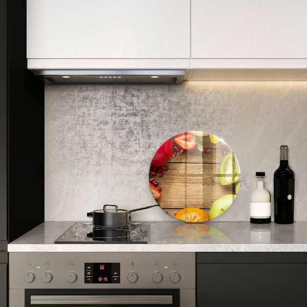 Chopping board glass Fresh fruit