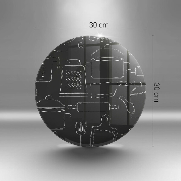 Chopping board glass Drawing kitchen accessories