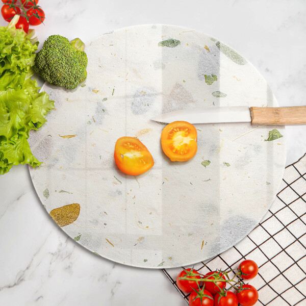 Chopping board glass Falling leaves