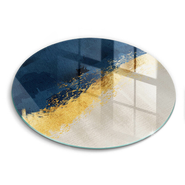 Chopping board glass Abstraction gold