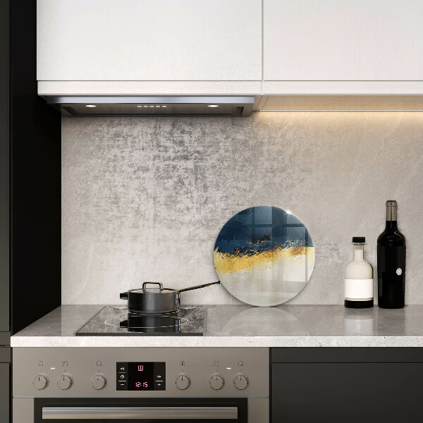 Chopping board glass Abstraction gold