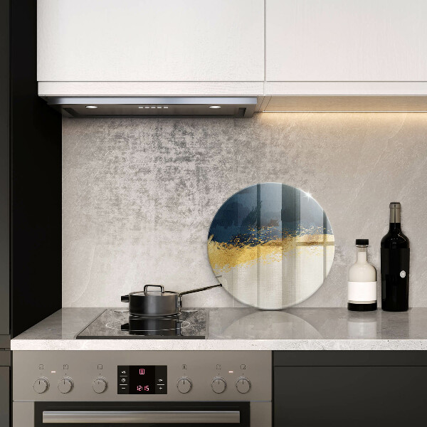 Chopping board glass Abstraction gold